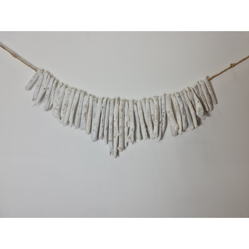 White Wash Driftwood Wall Hanger