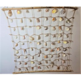 Large Shell Wall Hanger with neutral coloured shells