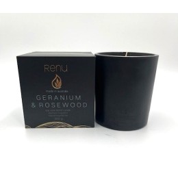 Geranium & Rosewood - Renu Luxury Soy Wax Candle 300g