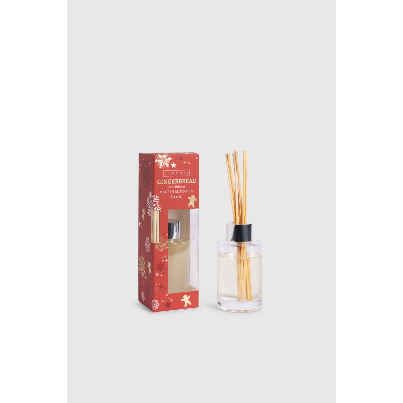 Gingerbread - Vivante 80mL Christmas Reed Diffuser