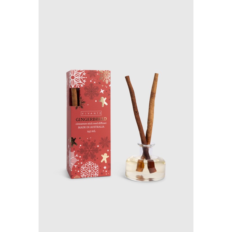 Gingerbread - Vivante Christmas Cinnamon Stick Diffuser 145mL