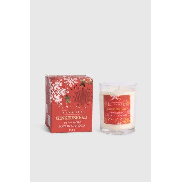 Gingerbread - Vivante Christmas Soy Blend Candle 230g