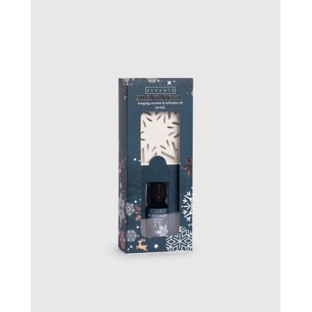 Silent Night - Vivante Ceramic Snowflake and Fragrant Oil