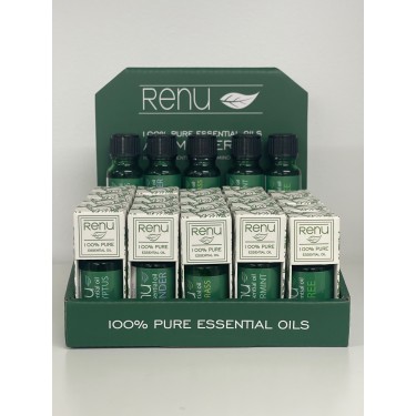 Display Set of 20 Pure Blend Essential Oil 10mL Renu
