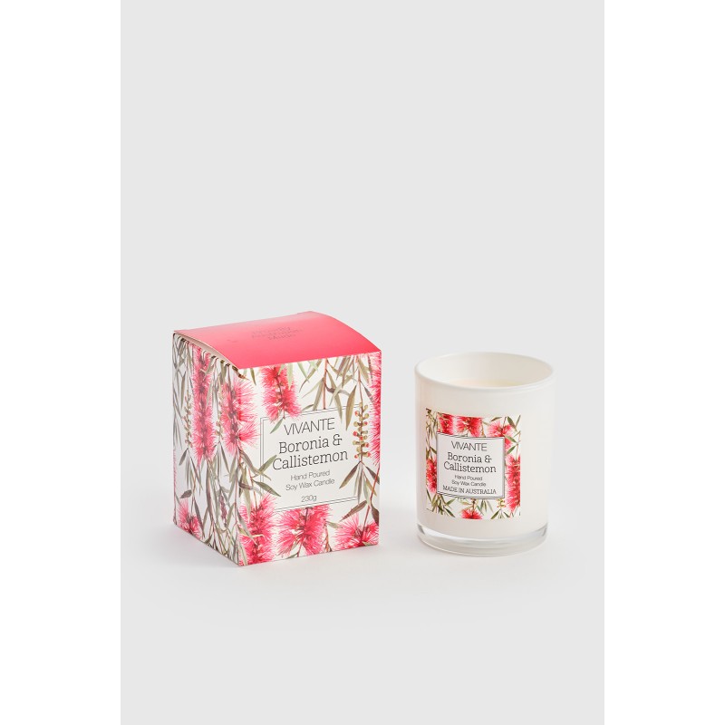 Boronia & Callistemon - Vivante Australiana Soy Wax Candle 230g