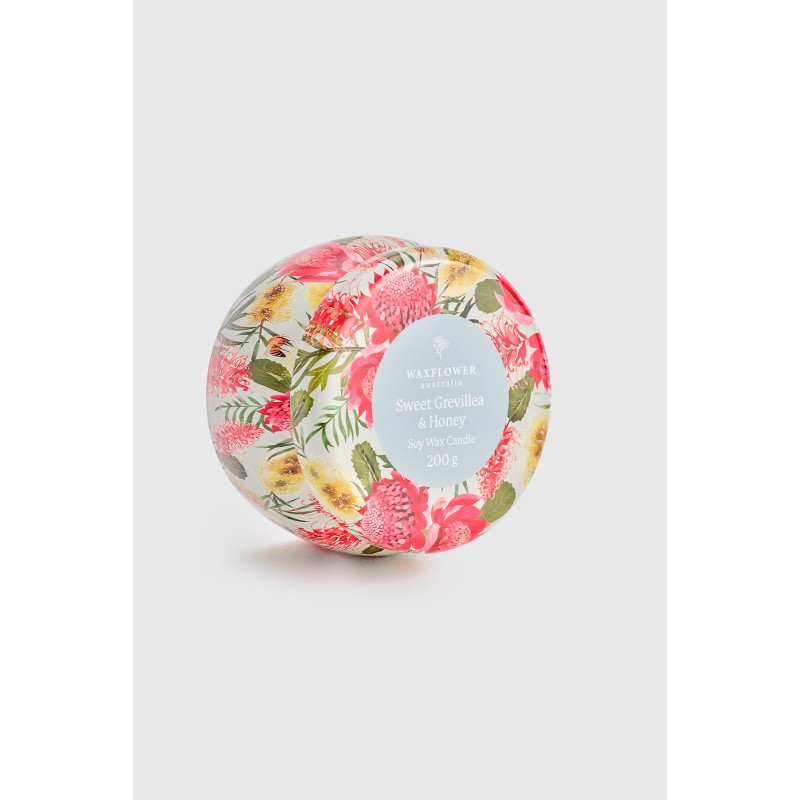 Sweet Grevillea & Honey - Waxflower Candle Tin 200g