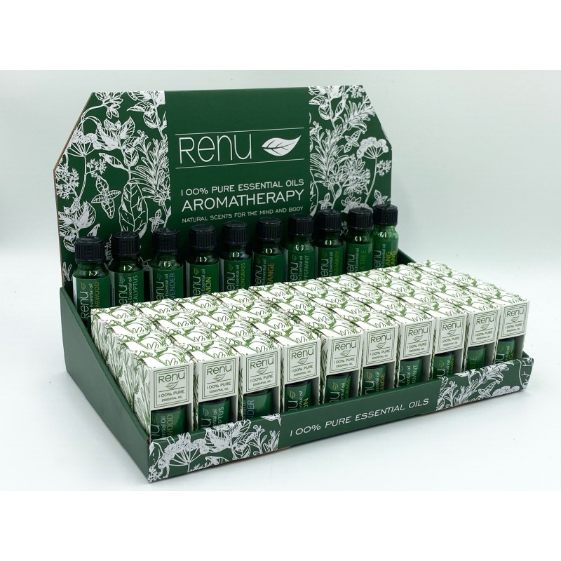 Display Set of 40 Pure Essential Oil 10mL Renu