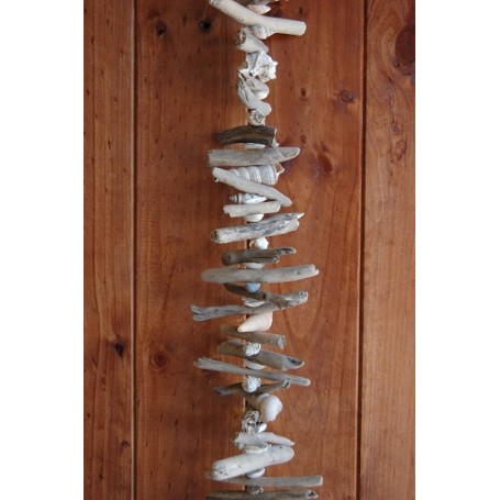 Driftwood Strand Natural with Small Sea Shells - 8x180cm