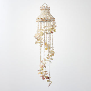 White Cockle Spiral Candelier