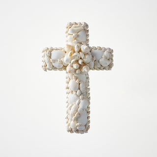 Sea Shell Cross 20cm