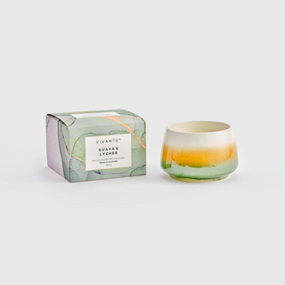 Vivante Ceramics Guava & Lychee Candle 300g