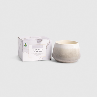 Vivante Ceramics Sea Salt & Amber Candle 300g