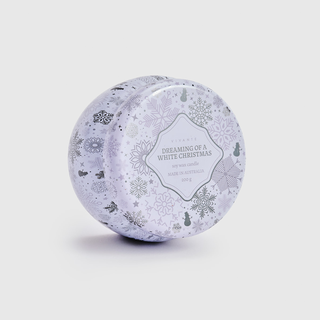 Vivante Christmas Dreaming of a White Christmas Tin Candle 2