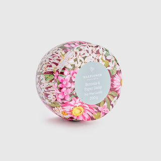 Waxflower Boronia & Paper Daisy Tin Candle 200g