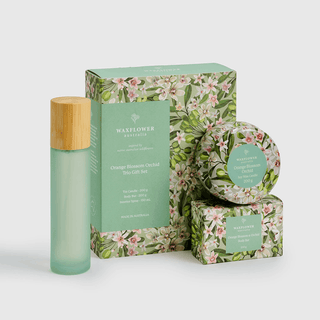 Waxflower Orange Blossom Orchid Trio Gift Set