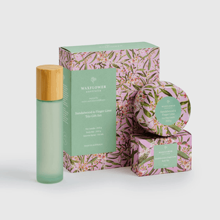 Waxflower Sandalwood & Finger Lime Trio Gift Set